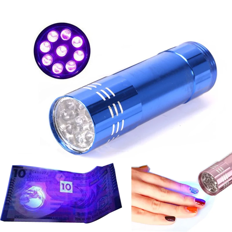 

1 pcs Nail Dryer UV Lamp Gel Varnish Curing Mini LED Flashlight For Home Use Nail Art Manicure Tools Nail For Lamps
