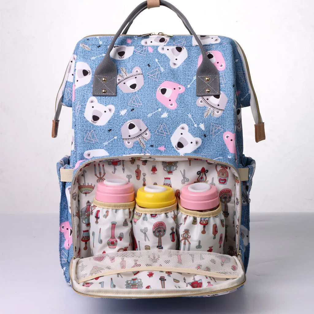 

ARLONEET Maternity Bag Large Capacity Baby Care Diaper Bag Backpack Desiger Baby Bag For Bottle Feeding Carriage Mummy Bag W0521