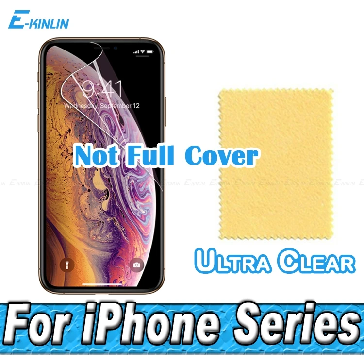 

HD Soft Display Screen Protector Protective Guard Film For Apple iPhone XS Max XR X 8 7 6 6S Plus