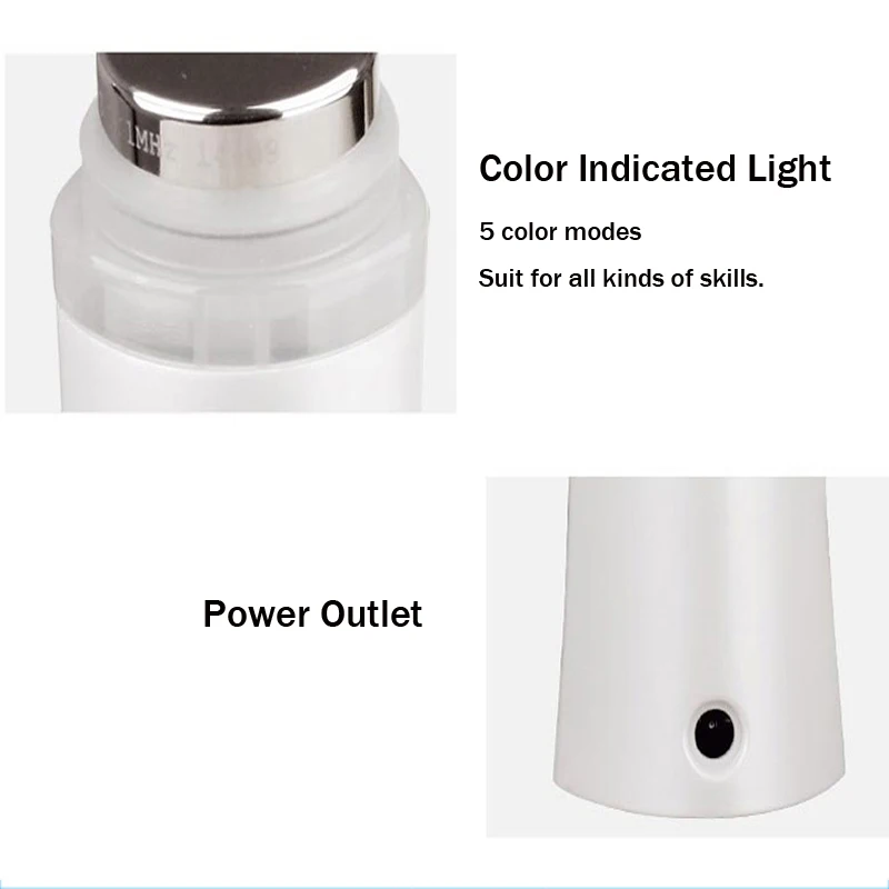 Luzes do Fóton do Diodo Emissor de Luz Sônico do Removedor do Enrugamento Facial da Beleza Portátil da Radiofrequência do Líquido de Limpeza da Cara com 5 Massager Ultra Sônico Equipamento 6 luzes do fóton do diodo emissor de