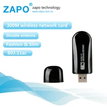 ZAPO 300Mbps 2.4G WIFI Usb Adapter 802.11n / g / b Беспроводная сетевая карта, встроенная в антенну для всех ОС Windows Linux Android