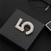 Number 5 pearl style Famous Luxury Brand Designer Brooch Pins For Women Sweater Dress Lape Scarf brooches ► Photo 3/6
