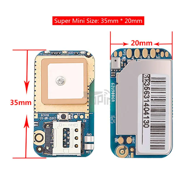 Hot ZX612 Mini Hidden GPS Tracker Positioner Locator SOS Alarm Web APP Tracking High Integration PCBA for Kids Children Pets Car