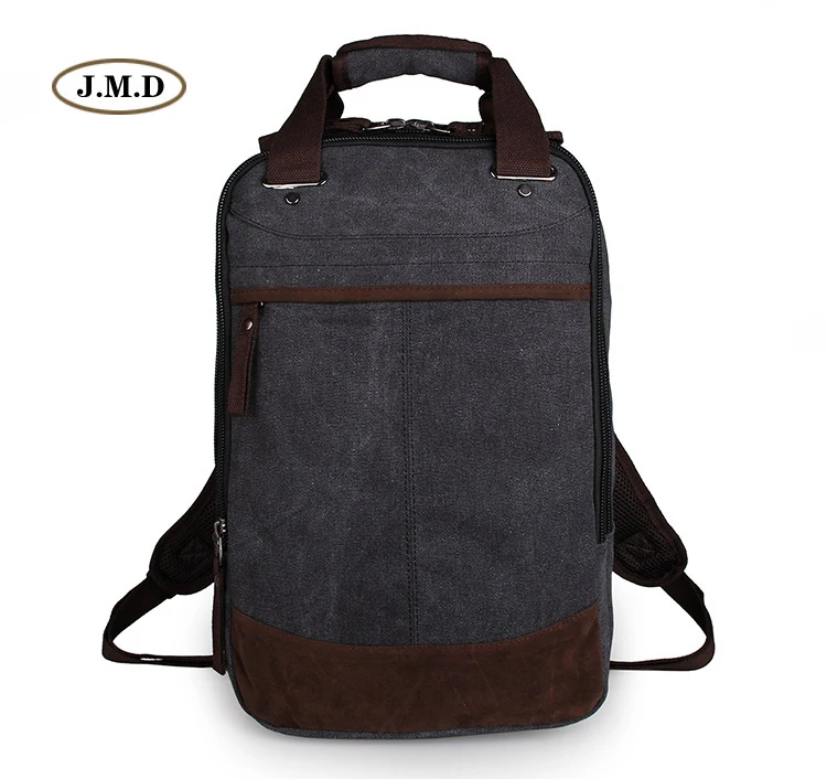 

J.M.D Men's Fashion Laptop Backpack Top Quality Canvas Multi-Compartment Design Travel Daypack 9028A 9028C 9028K 9028N