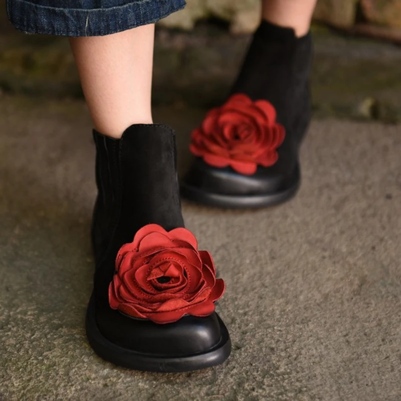 bottines cuir femme originales