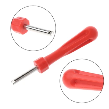 

QILEJVS AUTO Car-styling Slotted Handle Tire Valve Stem Core Remover Screwdriver Tire Repair Install Tool