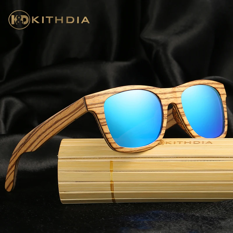 

KITHDIA TOP Brand Designer Bamboo Sunglasses Wood For Women Men vintage Glasses Retro Mens gafas oculos oculos de sol madeira