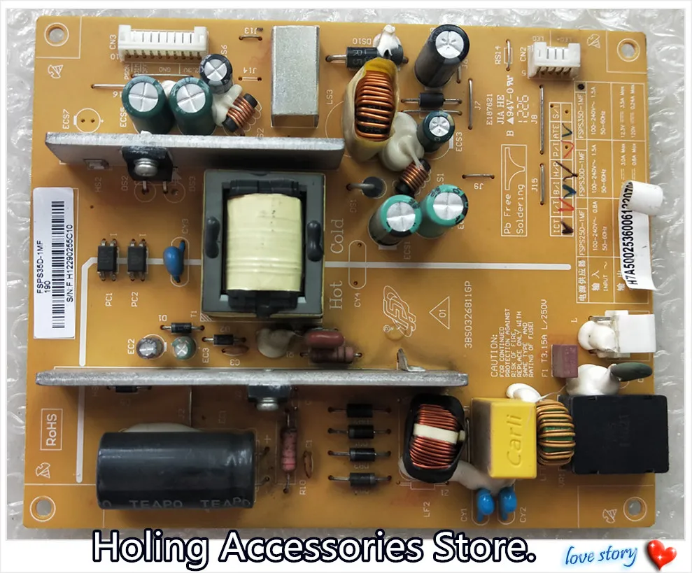

Changhong LED32B1000C LCD TV power supply board FSPS35D-1MF 3BS0326811GP Good test work