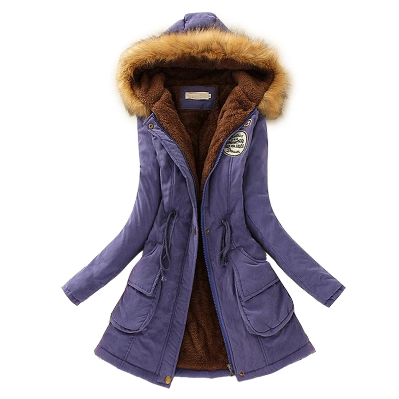 New arrival women's winter warm clothing faux fur hooded