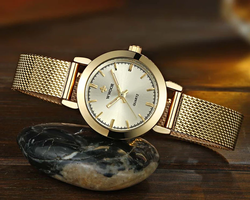 Gold Watch Women 2019 Top Luxury Brand WWOOR Stainless Steel Watches Women Fashion Bracelet Wristwatch Clock Reloj Mujer 2019 (7)