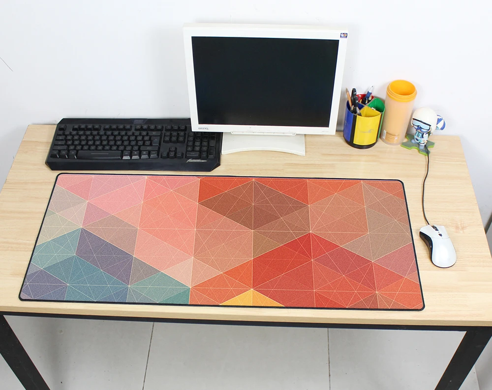 Buy cheapest Large mouse pad 900x400mm speed Keyboards Mat Rubber Gaming