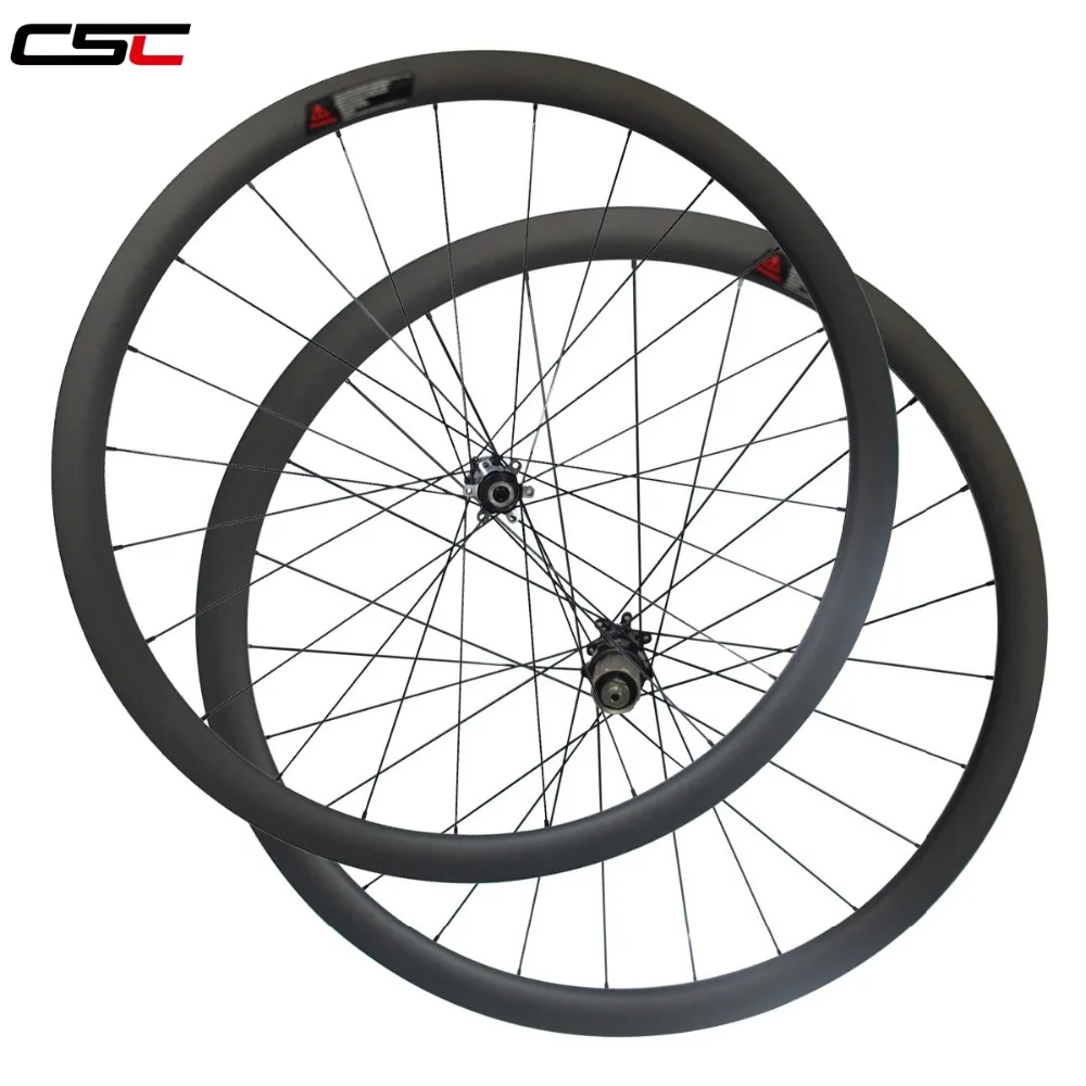40mm Cyclocross Carbon Wheel Sapim cxray Disc brake Clincher 700C Road Bike Matt 