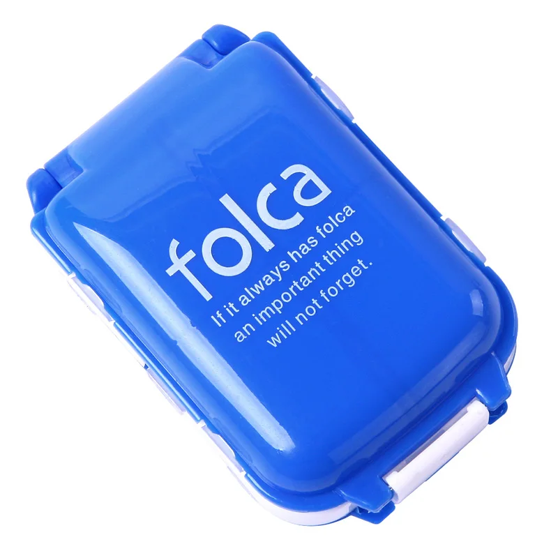 

Portable 1pc Weekly Sort Folding Vitamin Medicine Drug Pill Box Rotating Makeup Storage Case Container