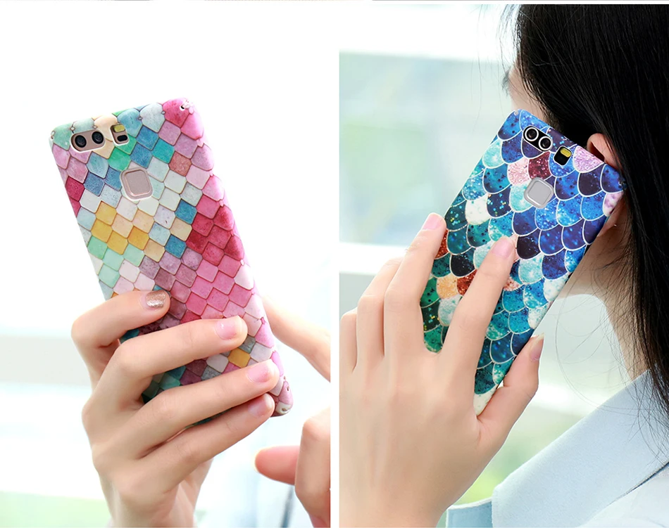 KISSCASE Mermaid 3D Colorful Scales Case For Samsung Galaxy S7  Edge A3 A5 2017 Hard Cover For Xiaomi Mi5 For Huawei P9 P9 Plus (12)