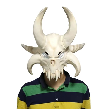 

Game Battle Royale Dark Viking Bones Latex Mask Cosplay Full Face Terror Mask Halloween Christmas Props Gifts Adult Women Boys