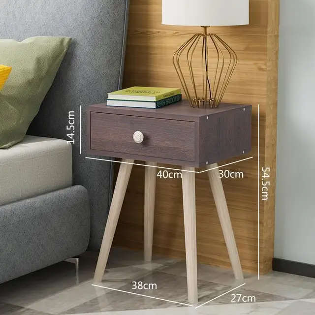 Komidin Mesa Auxiliar Nordic European Shabby Chic Wood Bedroom