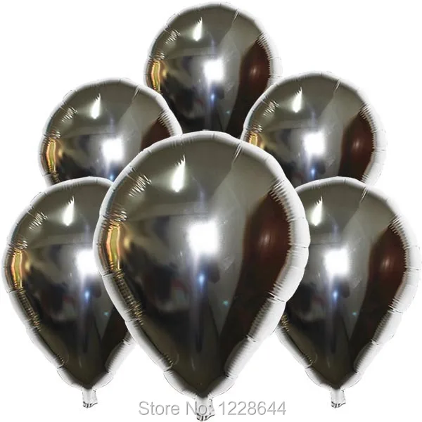 DH_23inch water drop foil balloons - silver