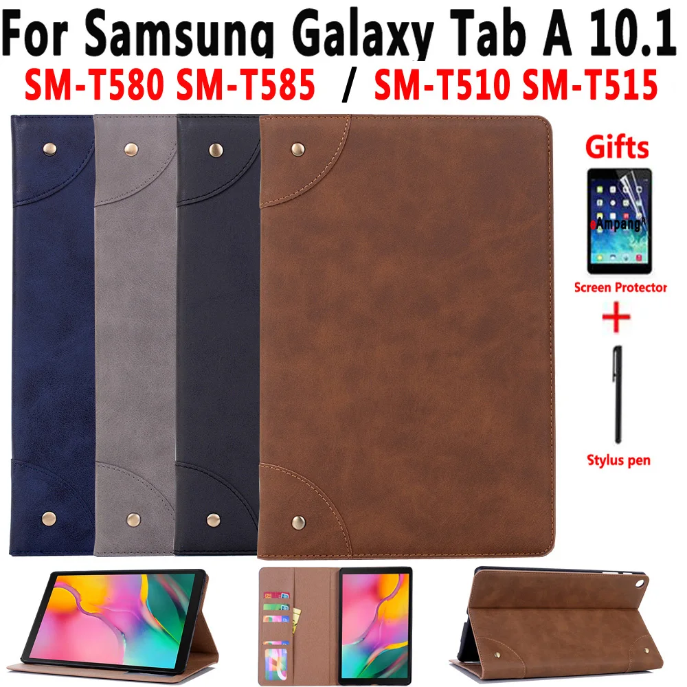 Кожаный чехол для samsung Galaxy Tab A A6 10,1 SM-T580 SM-T585 T580 T585 SM-T510 SM-T515 T510 T515 роскошный чехол с откидной крышкой