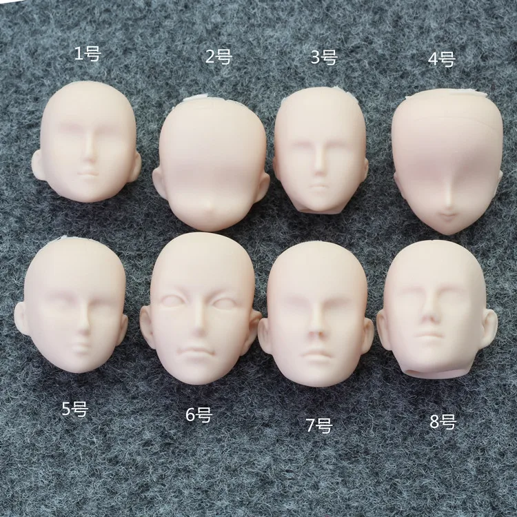 

1:6 OB/BJD Action Figure Doll Head Reference Sculpting Makeup Practice Head for 12 Inch Hot Toys Dolls Accessory