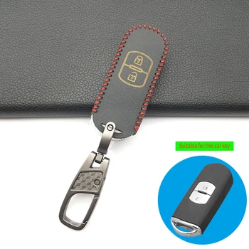 

100% LEATHER CAR KEY COVER HLODER FOR Mazda CX-5 /CX5 Atenza CX-7 CX-9 MX5 KEY CASE FOR CAR INTERIOR ACCESSORIES
