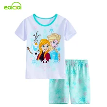 New Summer Cartoon Suits Girls Pajamas Baby Printed Pijamas sets Cotton Children’s Clothing Kids Sleepwears pyjamas girls boy