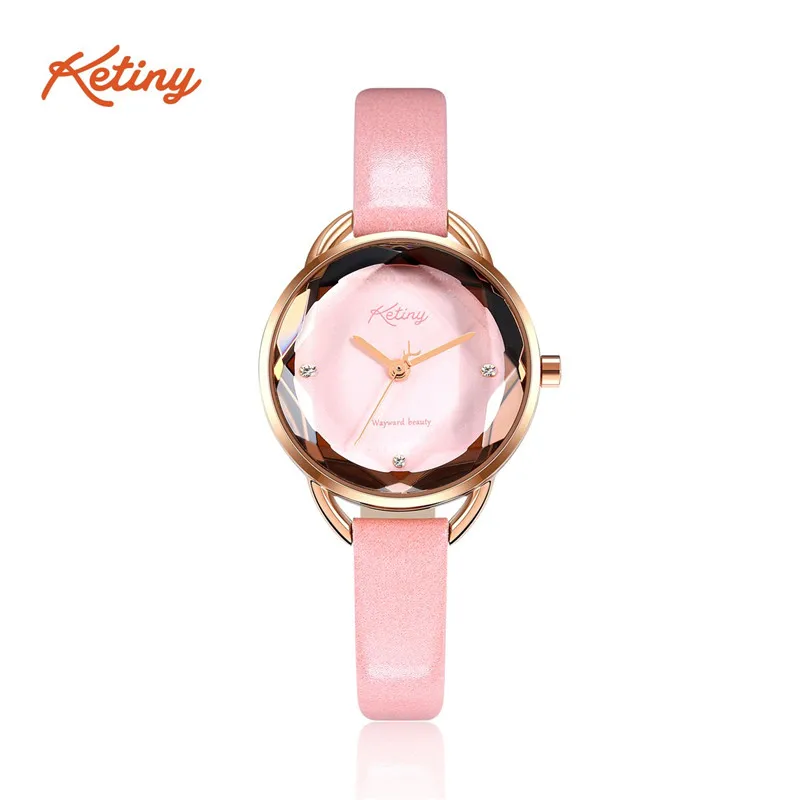 

Ketiny Women Watches Top Brand Luxury Leather Strap Ladies Watches High Precision Quartz Movement Wristwatch Montre Femme 2018