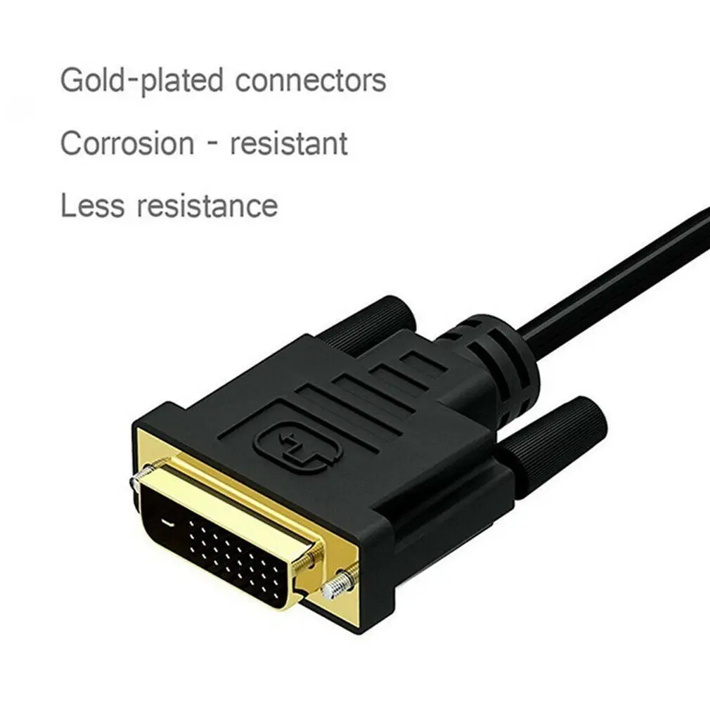 Аудио-видео кабели 1 предмет 26 см Длина DVI-D DVI 24+ 1 штыревой соединительный кабель VGA 15Pin женский активный кабель адаптер конвертер для HDTV