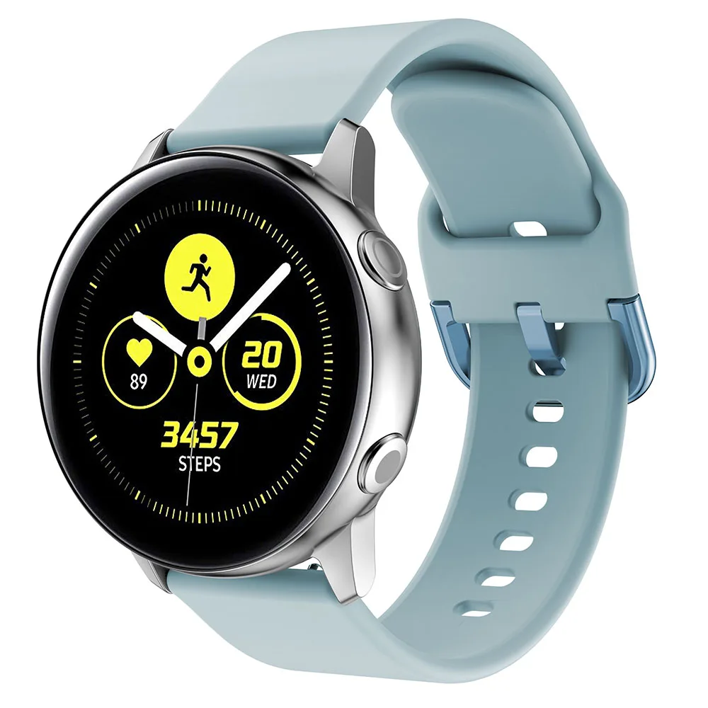 Ремешок для часов Active2 20 мм для samsung Galaxy Watch Active 2 40 мм 44 мм Ремешки для наручных часов силиконовый спортивный браслет