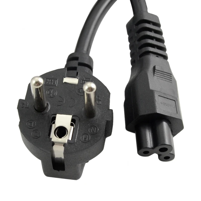 New Arrival 5ft C5 Cloverleaf Lead to EU 2 Pin AC EU Plug Power Cable Lead Cord PC Monitorin