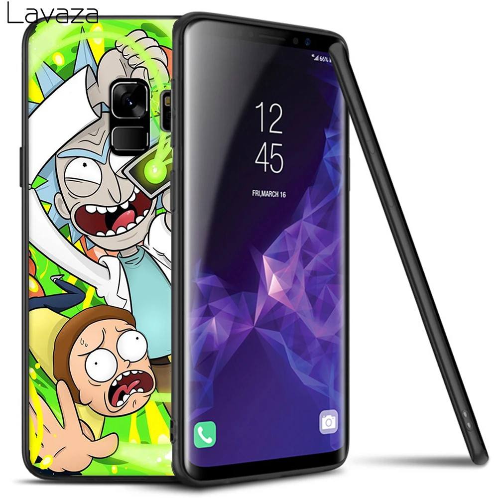 Lavaza сезона Рика и Морти мягкий чехол для Galaxy A3 A5 A6 плюс A7 A8 A9 J6 A10 30 40 50 70