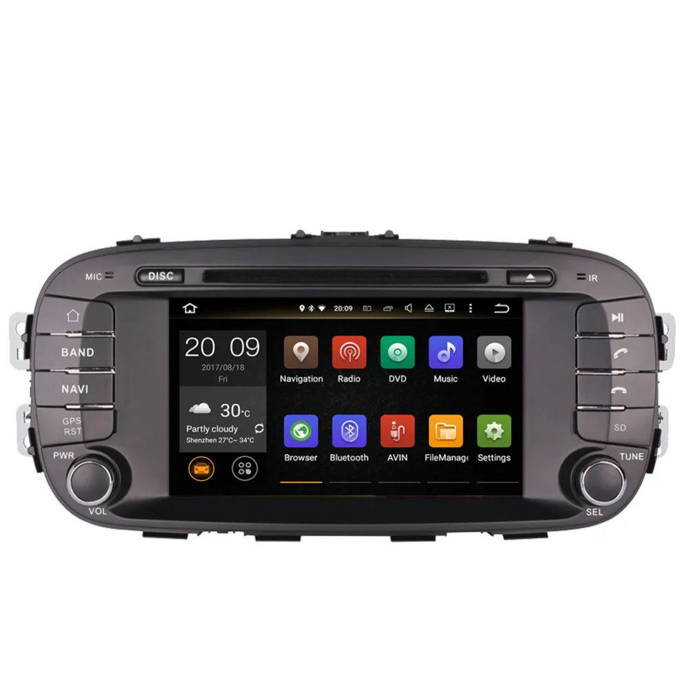 2 Din 7 ''LCD Android 1/8 0 автомобильный Радио стерео Bluetooth мультимедийный плеер для Kia