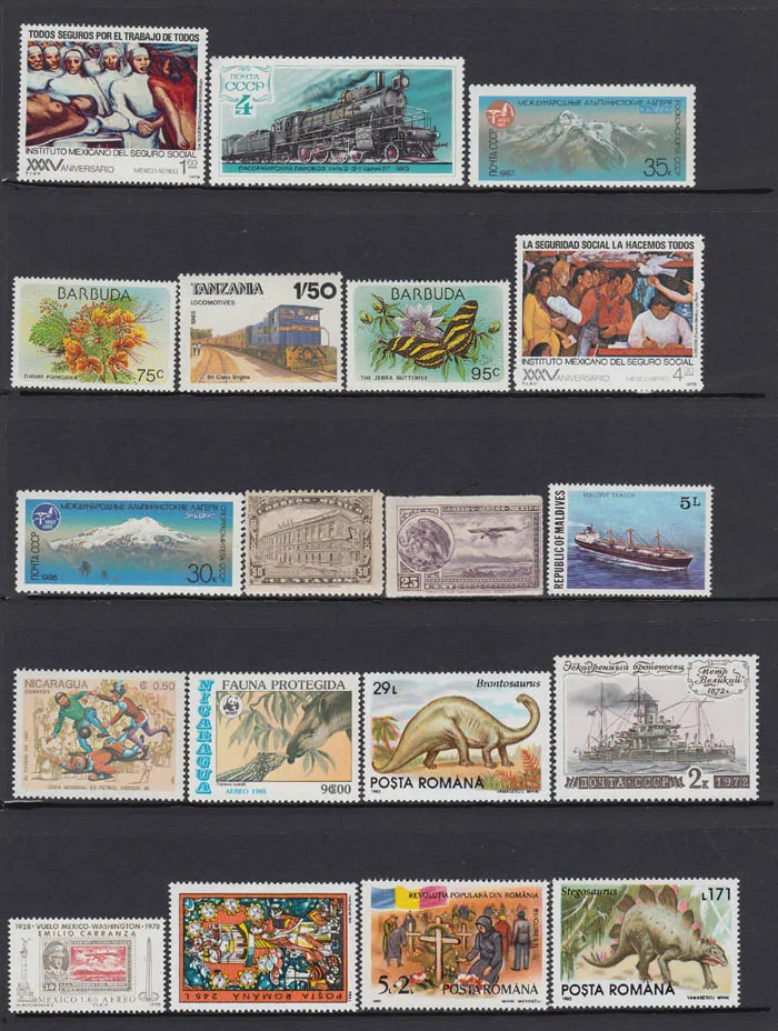 50 шт./лот Новый MNH все разные из многих стран без повтора неиспользованные почтовые марки для сбора