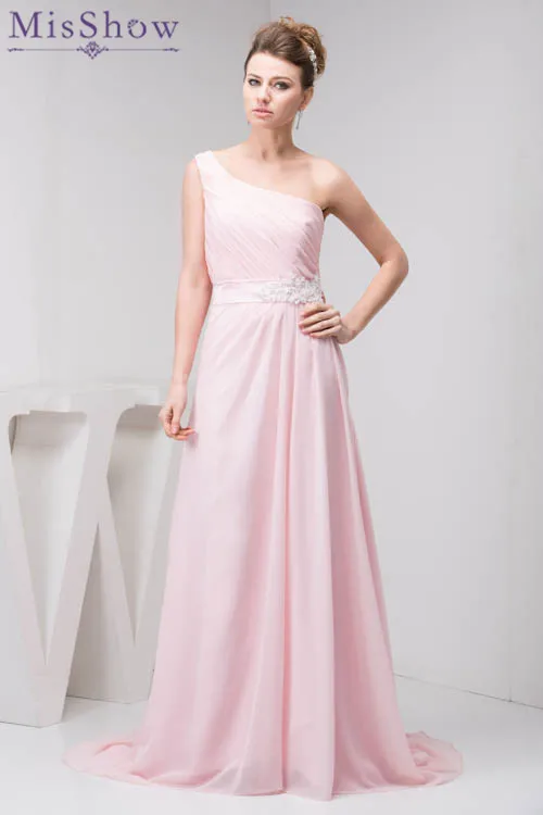 Misshow 2018 Customizable Bridesmaid Dresses One Shoulder Chiffion Misshow 2018 Customizable Bridesmaid Dresses One Shoulder Chiffion Women Wedding Party Vestidos Para Damas De Honor