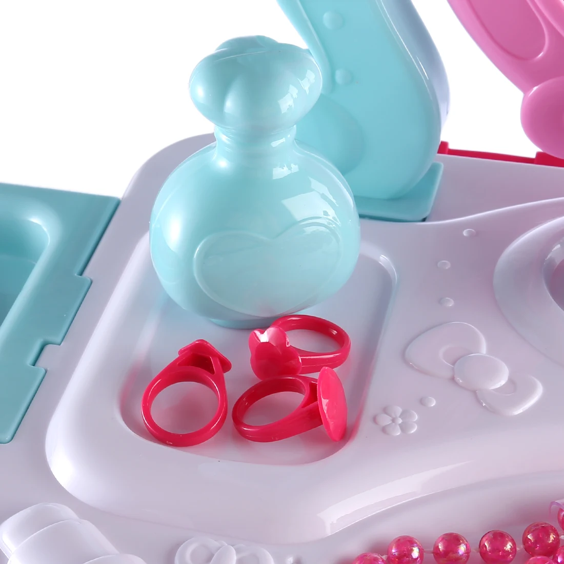 Дети инструмент для нанесения макияжа наборы ролевые игры Workbench Playset обучающая игрушка с органайзером для багажа-розовый