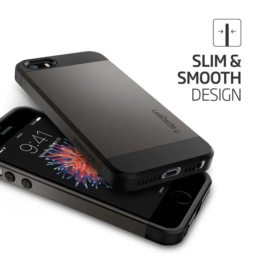Spigen Тонкий защитный чехол для iPhone SE / 5S 5 Mil STD Drop Reistance Чехлы и чехлы|Бамперы| |