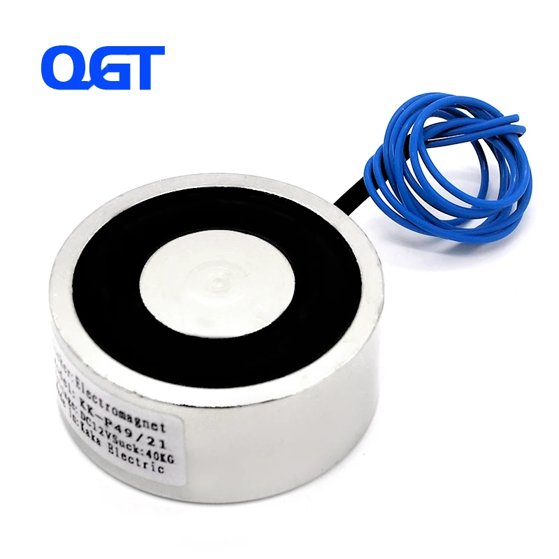 

KK-49/21 DC electro magnet Electromagnet cylinder magnets custom electric magnet suck 40KG magnet strong License plate