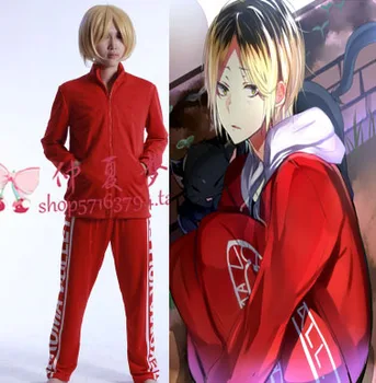 

High Quality Haikyuu!! kozumekenma Cosplay NEKOMA High School Volleyball Club Harajuku Anime Costume 2 in1 coat+pants
