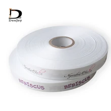 Индивидуальные Ленты Логотип Печатный пакет украшения бренд логотип полиэстер подарок ленты 100 ярдов лот