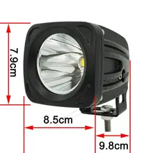 Buy 25w Square LED Work Light 6000-6500K White Spot led work lamp for 4x4 Offroad ATV Truck Driving Light 12V 24V External Light Free Shipping