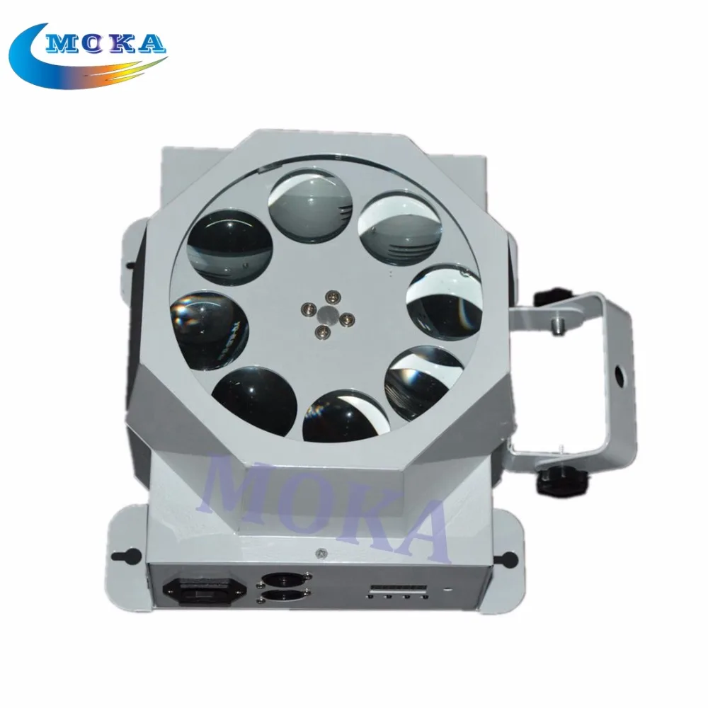 

6pcs/lot 8 Eyes Pattern Light RGBW DMX Stage 7Channels Mini LED Moving lights LED RGB stage effect light DJ Mini LED Spot