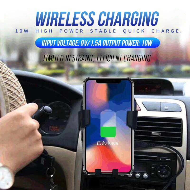 ShunGe Car Charger for Samsung Note 9 S9 S8 s7 Fast Wireless Charging Car Phone Holder for iPhone XS Max X XR 8 9 ShunGe Car Charger for Samsung Note 9 S9 S8 s7 Fast Wireless Charging Car Phone Holder for iPhone XS Max X XR 8 9