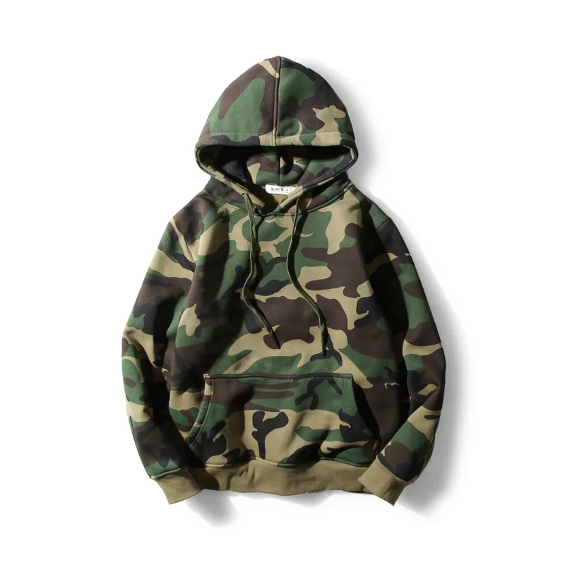 

IUURANUS Loose Camo Hoodie Men Women Autumn Winter Camouflage Hoodies Fashion Streetwear Pullover Camo Sweatshirts