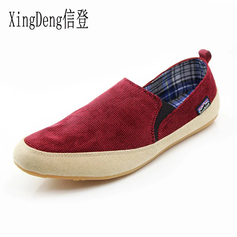 

XingDeng Summer Men Spring England Fashion Shoes Casuals Zapato Doug Loafer Flats Slip-on Lazy Men Casual Size 39-44