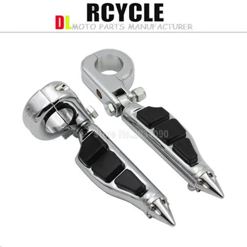 

Universal Highway FootPeg Footrest For Harley 32MM Engine Guard Crash Bar Chrome Kawasaki Suzuki Bar motorcycle
