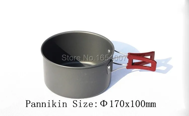 Cocina + Frigideira Caldeirão + Médio + Pannikin + Chá Acampamento ao ar Pessoas Conjunto Pote Livre Panelas Talheres Bordo Fogo Fmc-212 6-7 Ser 9 Louça para ar livre
