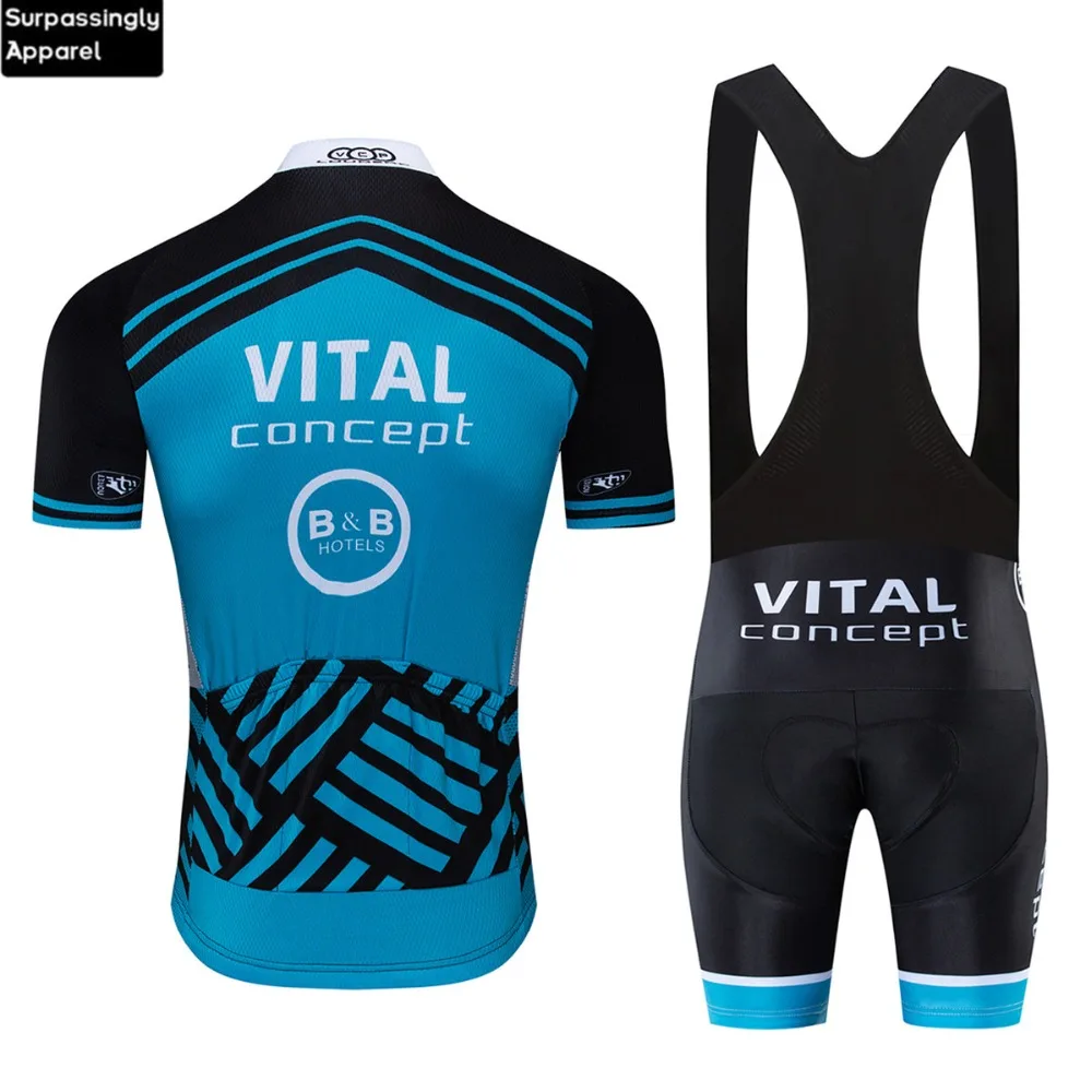 2019 الأزرق الحيوية مفهوم الدراجات جيرسي الأزرق الدراجة MTB روبا Ciclismo الدراجات الملابس رجل ركوب الدراجات مايوه في Culotte 9D
