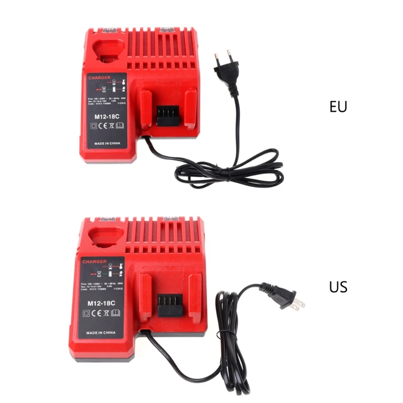 Зарядное устройство для литий ионных батарей 2018 Milwaukee 10 8 V 12V 14 4 18V M12 M18 US/EU