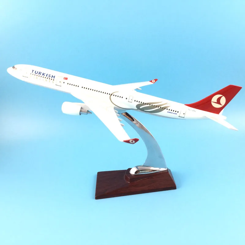 

TURKISH AIRLINES A330 1:200 31CM METAL ALLOY MODEL PLANE AIRCRAFT Model Toys Model w Stand New Year/Birthday/Collections Gifts