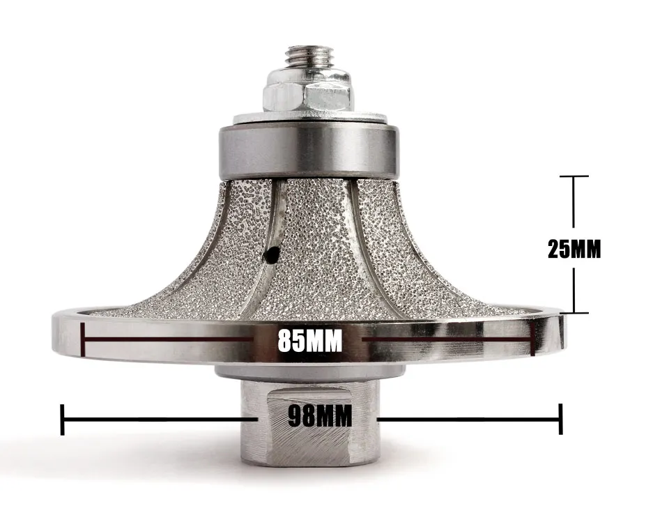 Z-LEAP Алмазный ручной профилировщик B форма вакуумной пайки профиль колеса металлическая крышка фрезы для мрамора гранита D85 M14& 5/8-11