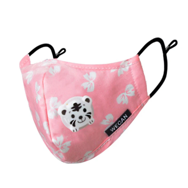 

1pc Face Mask Anti Pollution Dust Respirator Reusable Masks PM2.5 Children Cotton Cartoon Mouth Muffle Face Mask Windproof